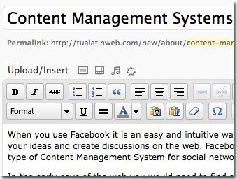 Content Management Systems like WordPress use any web browser to let you edit pages graphically. Content Management Systems